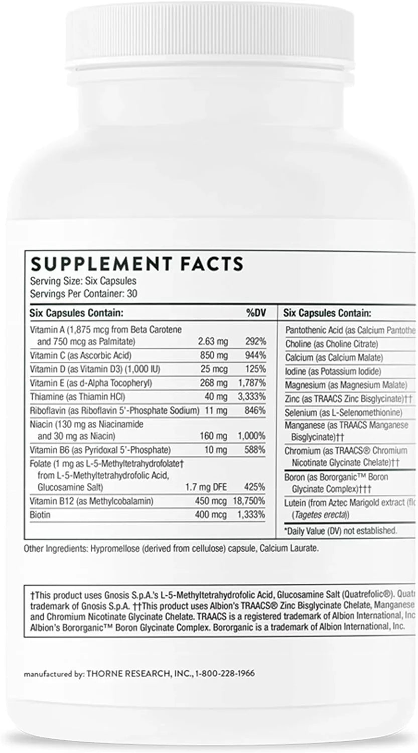 Thorne Women's Multi 50+, 180 capsules