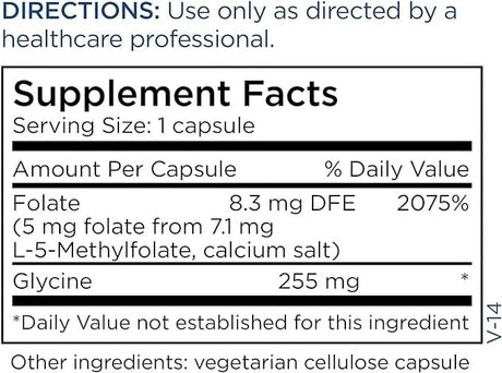 Metabolic Maintenance - 5-MTHF Methyl Folate 5mg, 90 Capsules