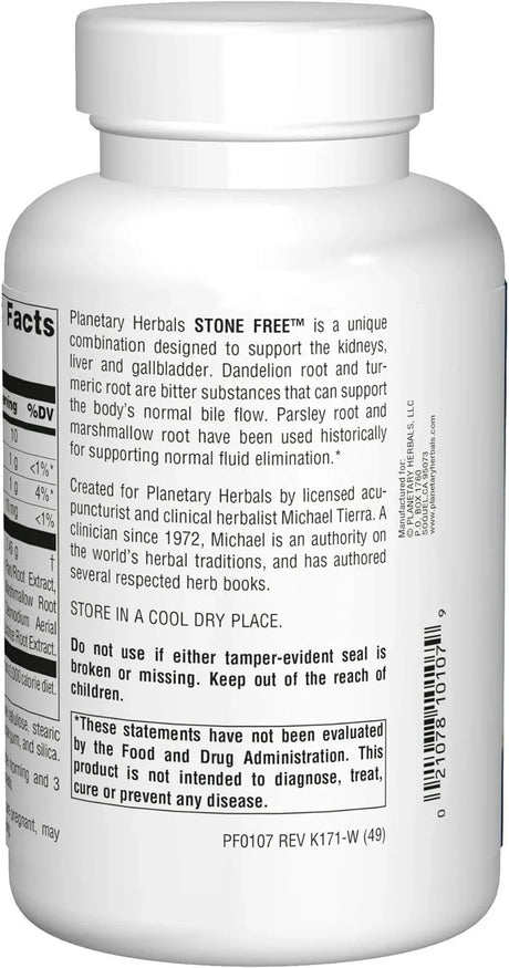 Planetary Herbs - Stone Free - 820 mg - 90 Tablets
