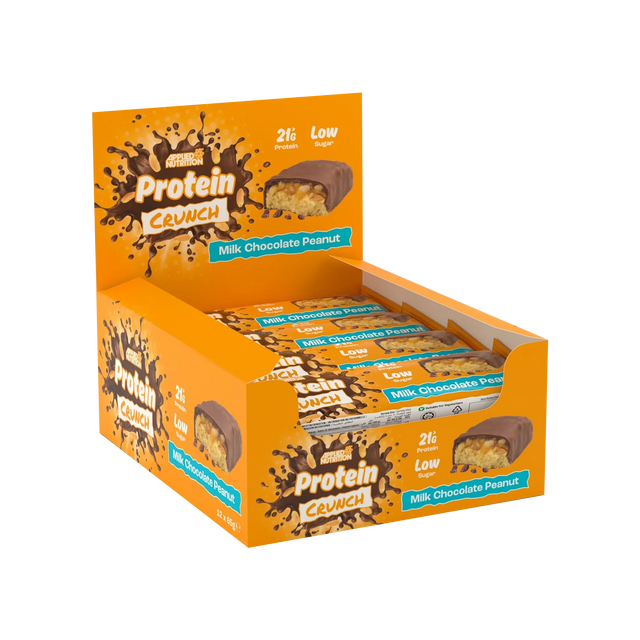 Applied Nutrition Protein Crunch Bar 12x62g Milk Chocolate Peanut