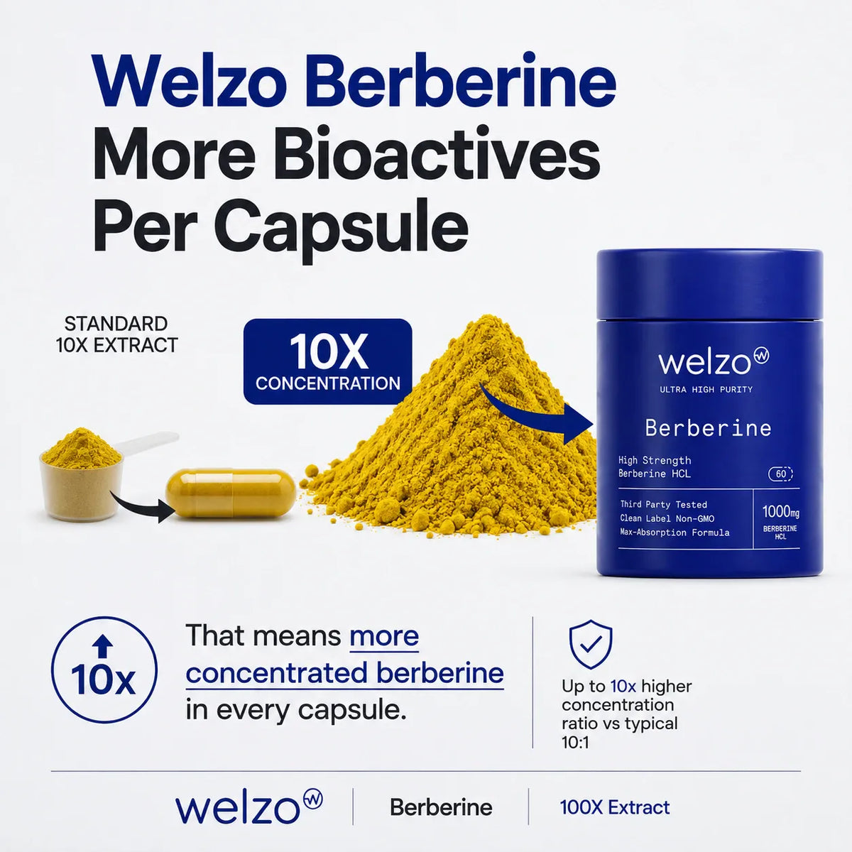Ultra Purity Berberine with inulin capsules for metabolic support – view 6