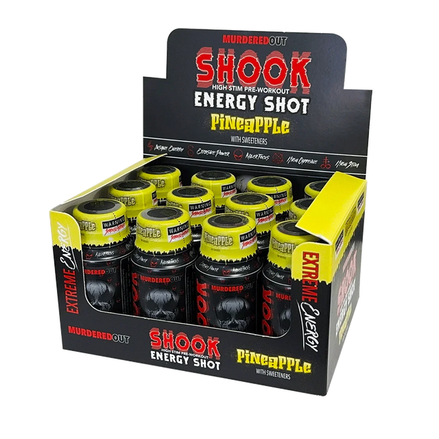 Murdered Out Shook Energy Shot 12x60ml Pineapple