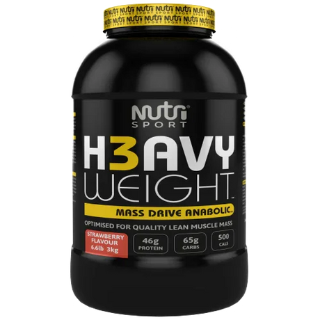 NutriSport H3avyweight Mass Drive Anabolic 3kg Strawberry