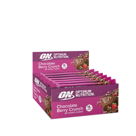 Optimum Nutrition Crunch Bar 12x55g Choc Red Berry