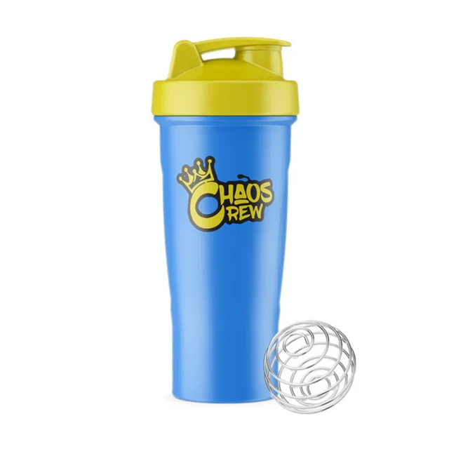 Chaos Crew Blender Ball Shaker 800ml Yellow/Blue