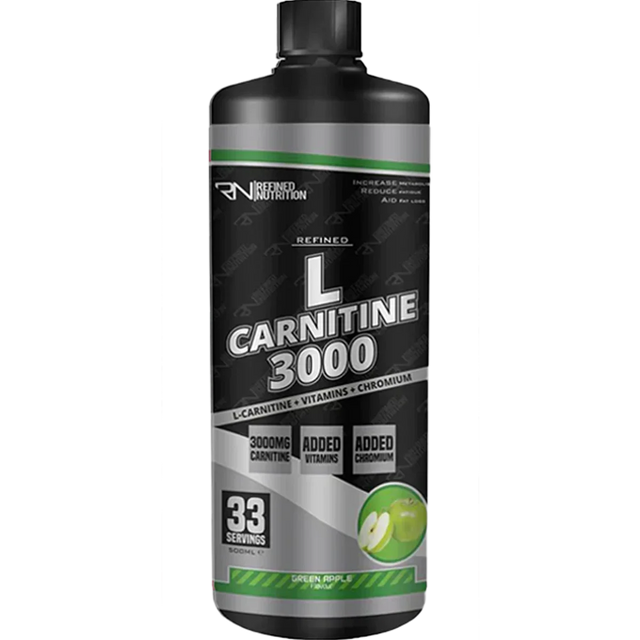 Refined Nutrition L-Carnitine 3000 500ml Green Apple