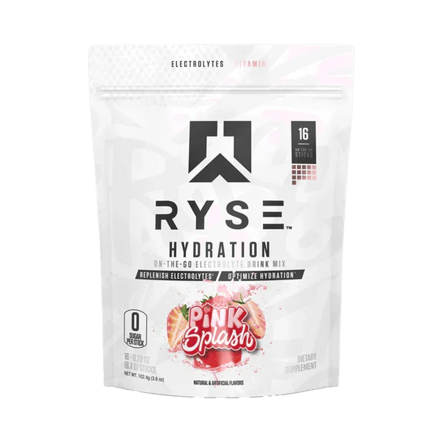 RYSE Hydration Sticks 16 x 6.4g Blue Raspberry