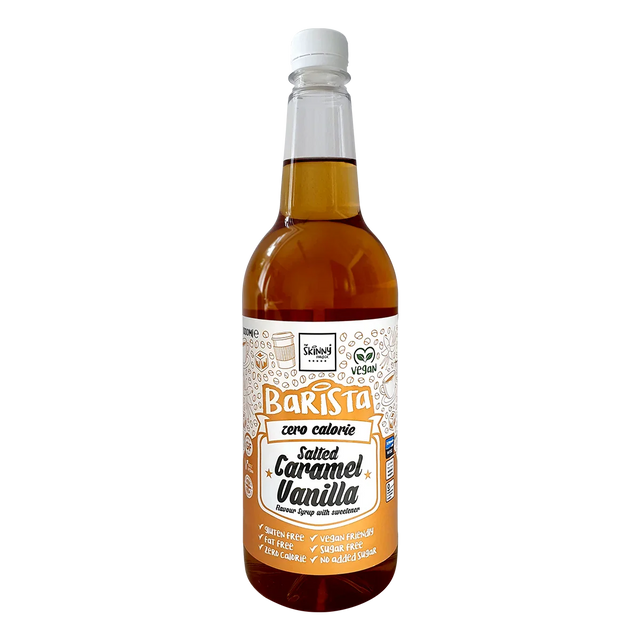 The Skinny Food Co Sugar Free Coffee Syrup 1l Salted Caramel Vanilla