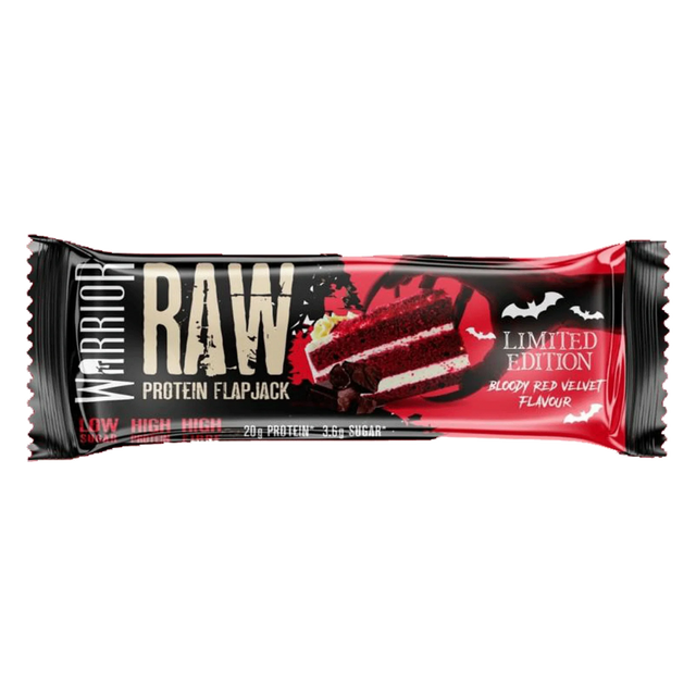 Warrior Raw Protein Flapjack 12x75g Red Velvet Cake