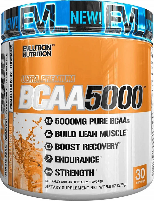 EVLution Nutrition BCAA 5000, Blue Raz - 240 grams