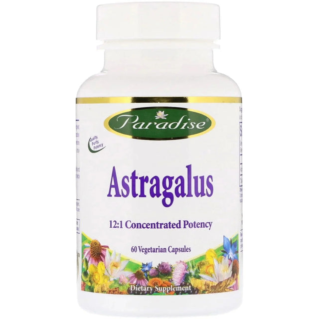 Astragalus, 60 Vegetarian Capsules - Paradise Herbs - welzo
