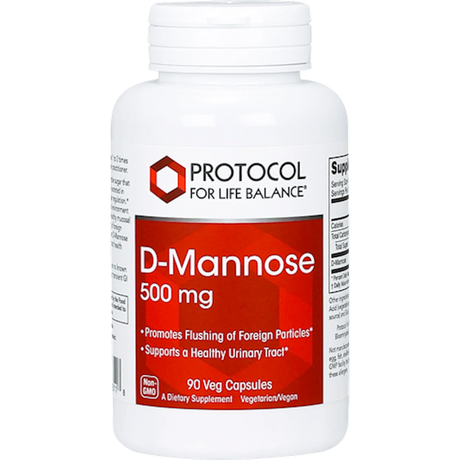 D-Mannose 500mg 90 vegcaps - Protocol For Life Balance - welzo