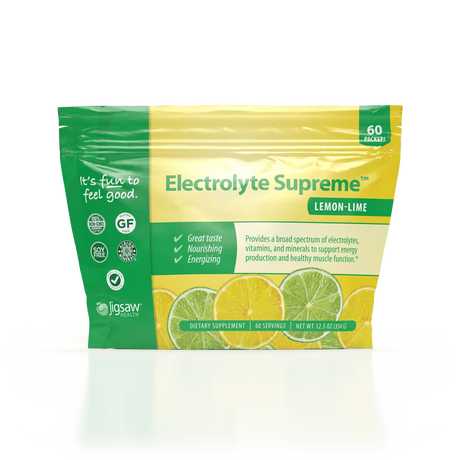Electrolyte Supreme - 60 Packets - Lemon Lime - Jigsaw Health - welzo