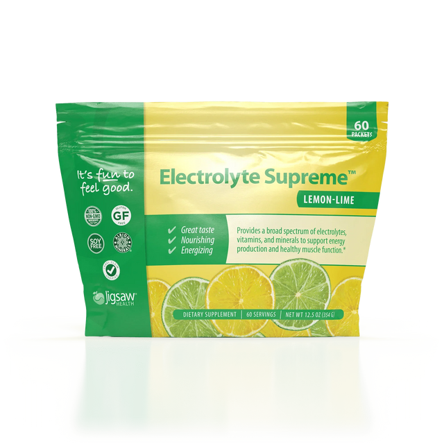 Electrolyte Supreme - 60 Packets - Lemon Lime - Jigsaw Health - welzo
