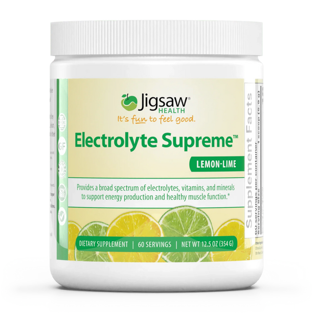 Electrolyte Supremeâ„¢ Lemon Lime flavour, 330 g - Jigsaw Health - welzo