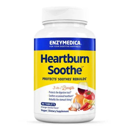 Enzymedica Heartburn Soothe VanillaOrange Chewables