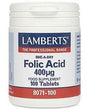 Folic Acid 400 µg, 100 Tabs - Lamberts - welzo