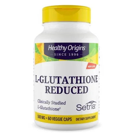 Healthy Origins LGlutathione Reduced 500mg Veggie Capsules