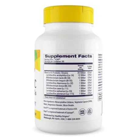Healthy Origins Probiotic 30 Billion CFUs Veg Capsules