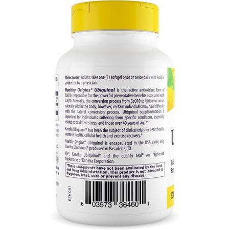 Healthy Origins Ubiquinol 50mg Softgels