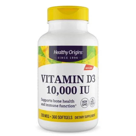 Healthy Origins Vitamin D3 10,000iu Softgels