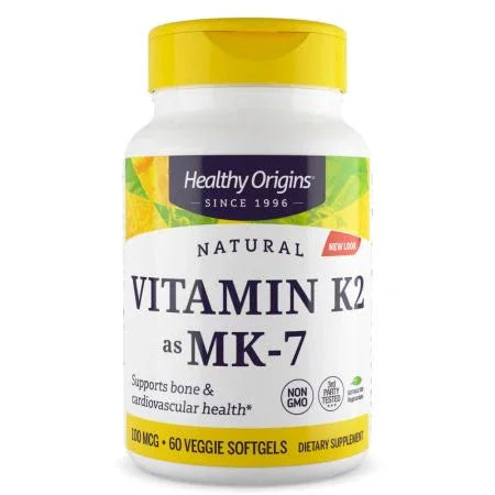 Healthy Origins Vitamin K2 as MK7 100mcg Veggie Softgels