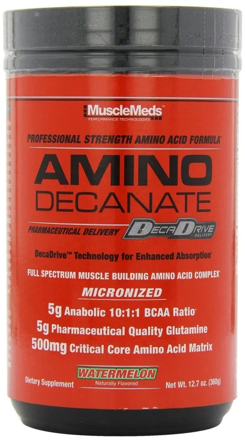 MuscleMeds Amino Decanate, Citrus Lime - 384 grams