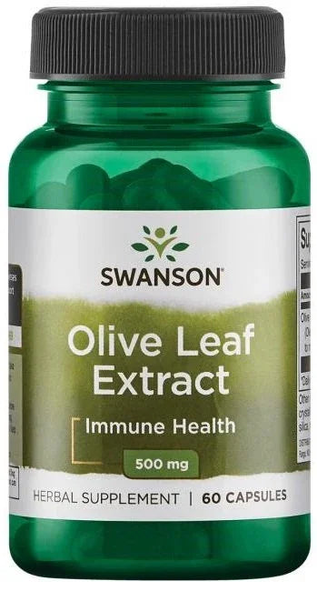 Swanson Olive Leaf Extract, 500mg - 60 caps