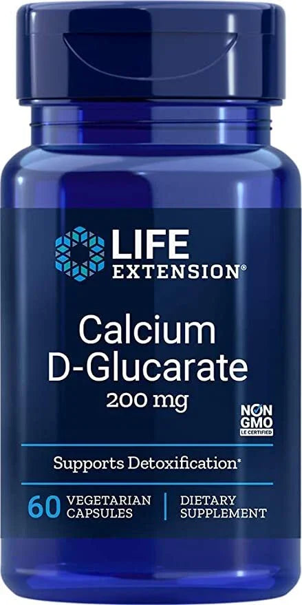 Life Extension Calcium D-Glucarate, 200mg - 60 vcaps
