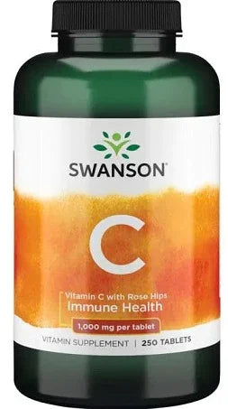 Swanson Vitamin C with Rose Hips, 1000mg - 250 tablets