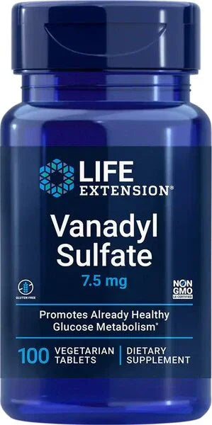 Life Extension Vanadyl Sulfate, 7.5mg - 100 vegetarian tabs