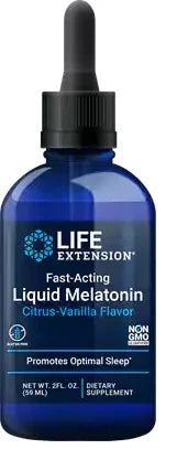 Life Extension Fast-Acting Liquid Melatonin, Citrus-Vanilla - 59 ml.
