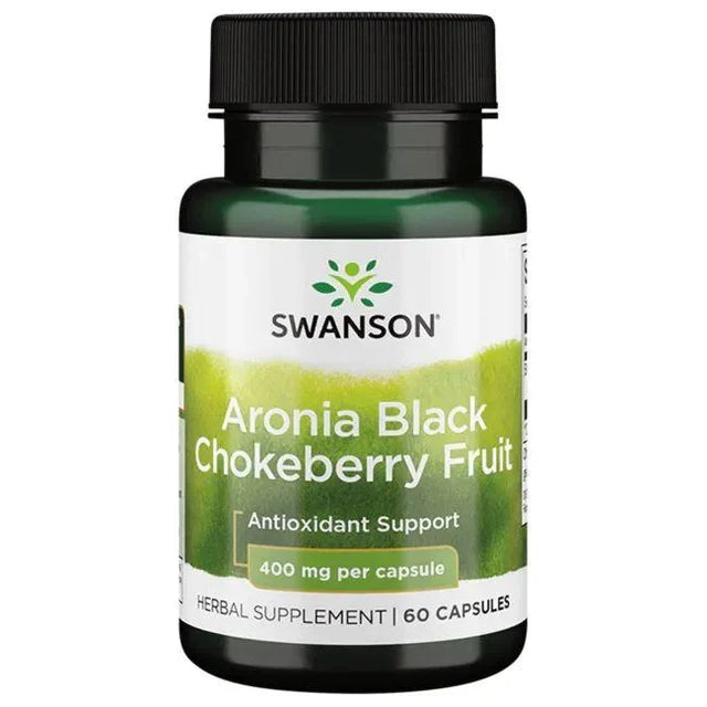 Swanson Aronia Black Chokeberry Fruit, 400mg - 60 caps
