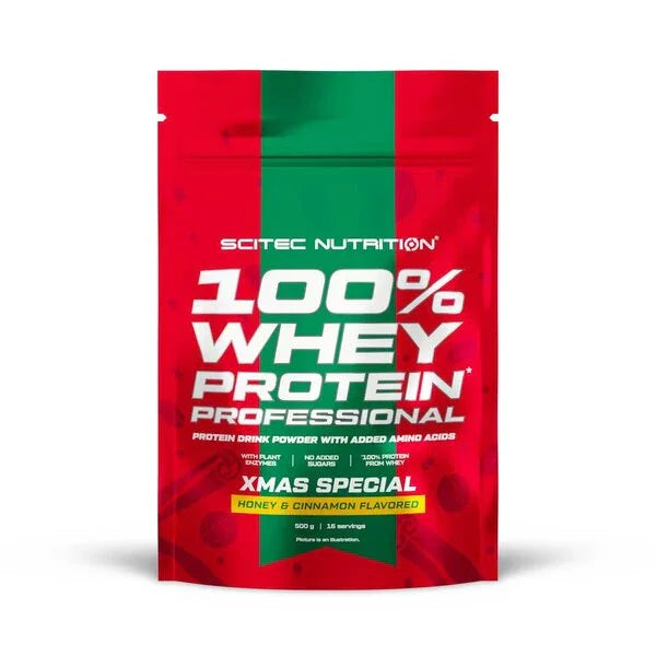 SciTec 100% Whey Protein Professional, Honey & Cinnamon - 500 grams