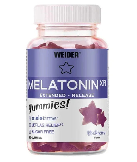 Weider Melatonin XR, Blackberry - 60 gummies