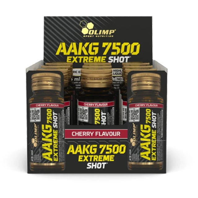 Olimp Nutrition AAKG 7500 Extreme Shot, Cherry - 9 x 25 ml.