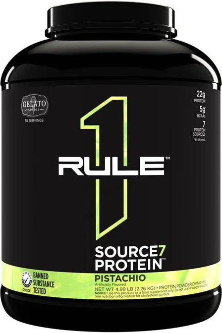 Rule One Source7 Protein, Pistachio Gelato - 2260 grams