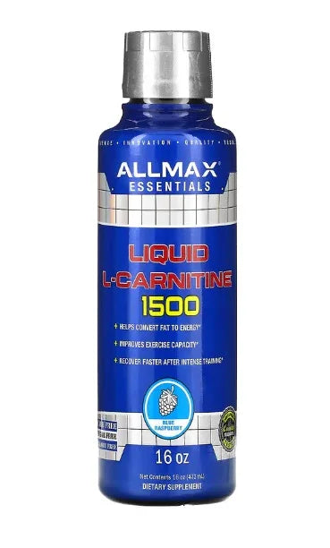 AllMax Nutrition Liquid L-Carnitine 1500, Blue Raspberry - 473 ml.
