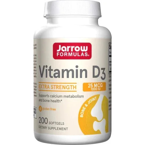 Jarrow Formulas Vitamin D3, 25mcg - 200 softgels