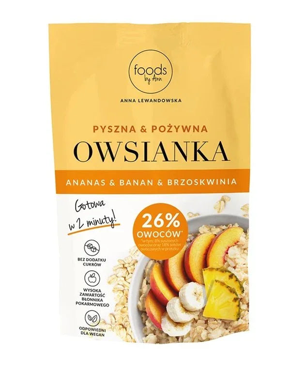 Levann Oatmeal, Pineapple & Banana & Peach - 50 grams