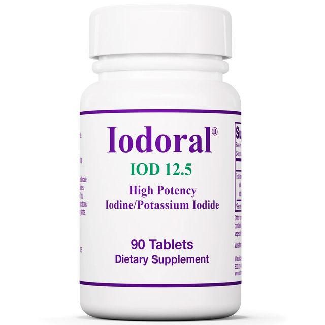 Iodoral IOD 12.5mg (Potassium Iodide) 90 tablets - Optimox - welzo