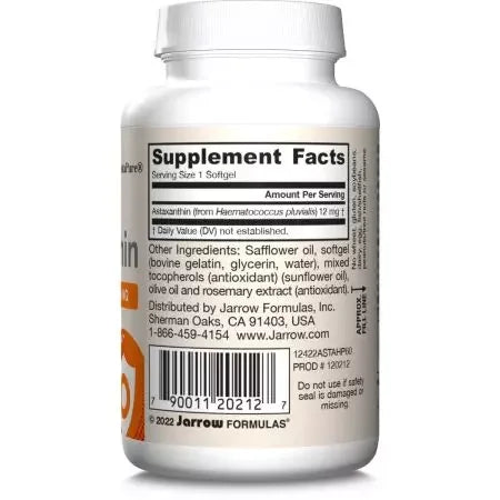 Jarrow Formulas Astaxanthin 12mg 60 Softgels