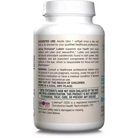 Jarrow Formulas Lutein 20mg & Zeaxanthin 4mg Softgels