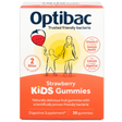 Kids Probiotics + Immune Support, 30 strawberry gummies - OptiBac - welzo