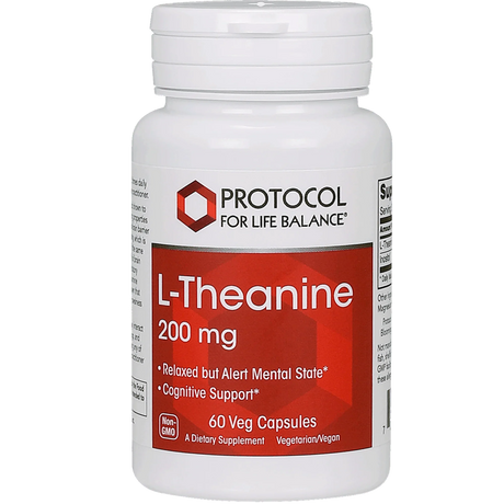 L-Theanine 200mg 60 vcaps - Protocol For Life Balance - welzo