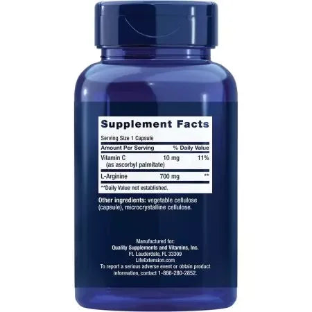 Life Extension LArginine Caps 700 mg 200 Capsules