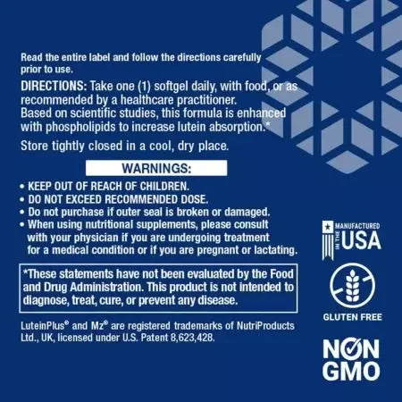 Life Extension Macuguard Ocular Support With Saffron & Astaxanthin 60 Softgels