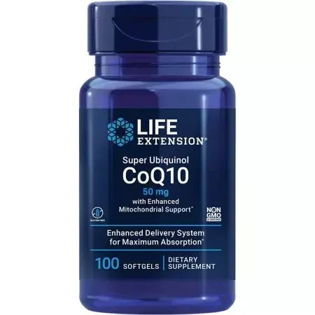 Life Extension Super Ubiquinol CoQ10 with Enhanced Mitochondrial Support 50 mg Softgels