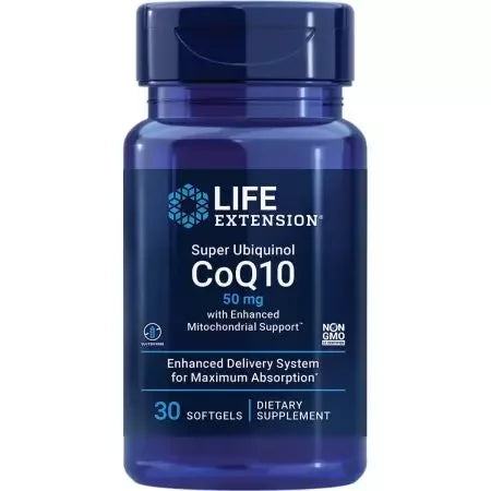 Life Extension Super Ubiquinol CoQ10 with Enhanced Mitochondrial Support 50 mg Softgels