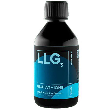 LLG3 Liposomal Glutathione (Peach & Vanilla Flavour) 240ml – Lipolife - welzo